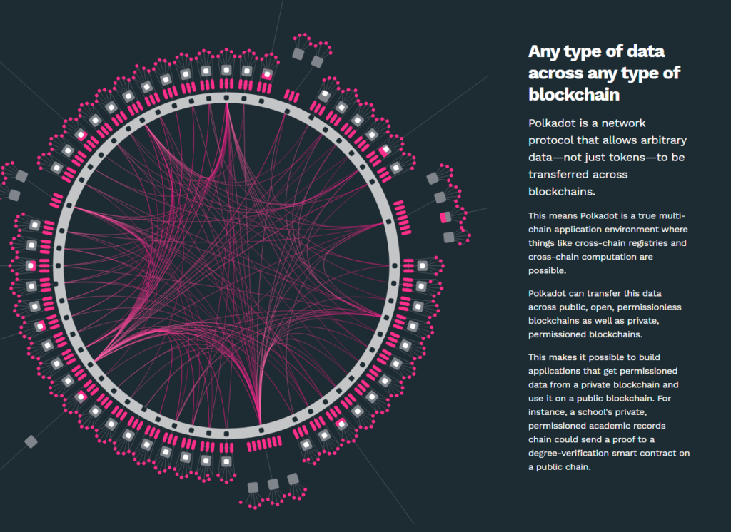 La Plataforma Parity Polkadot, contiene una “multichain” fragmentada