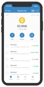 binance bnb distinta distintas intercambio
