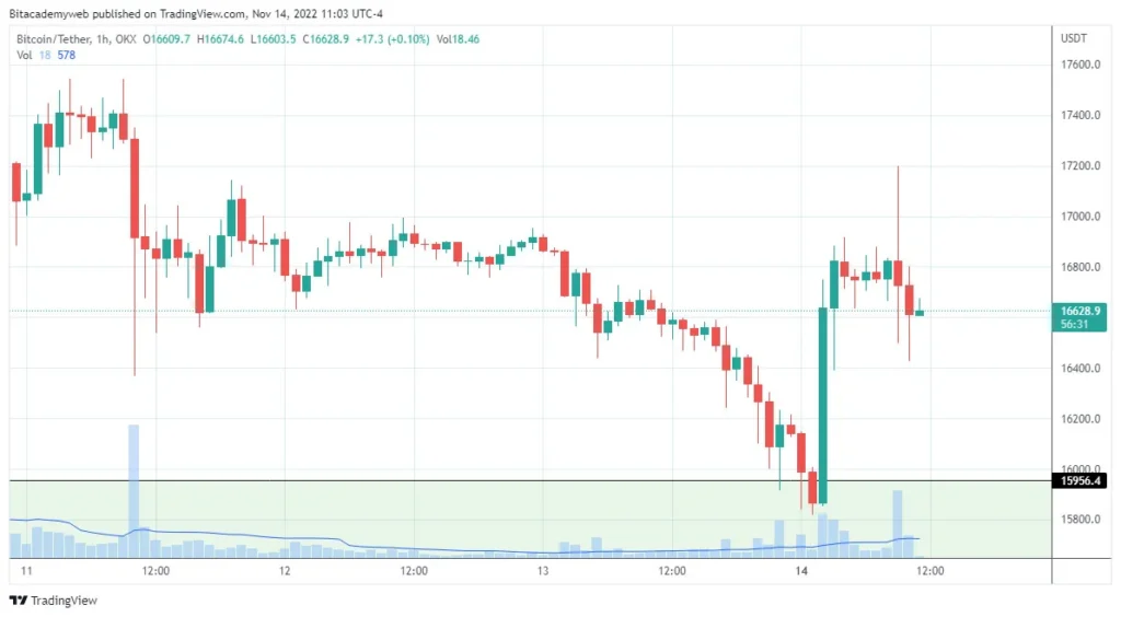 Bitcoin btc rebotó