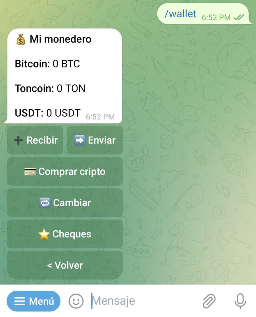 Transferir bitcoin usdt telegram