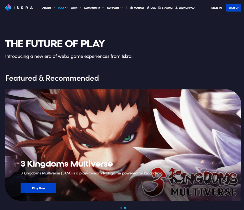 Iskra juego blockchain