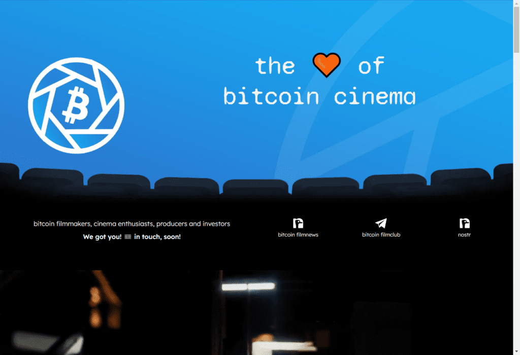 Bitcoin Film Festival Plan ₿ 