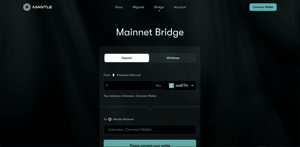 Lido wstETH Mantle Network