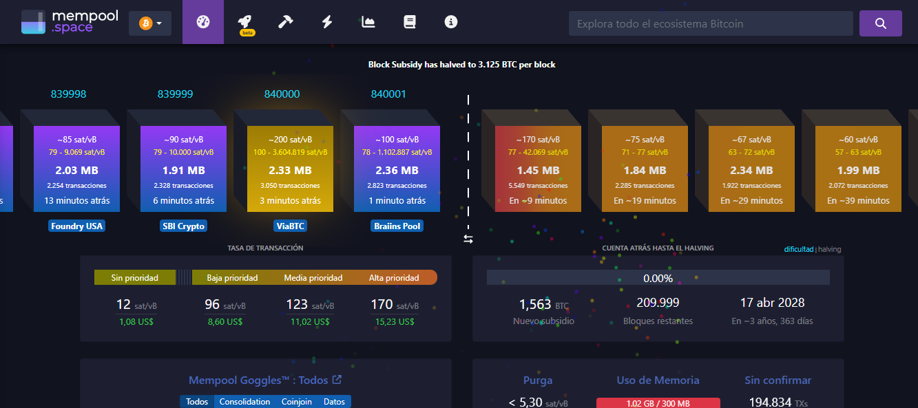 Mineros bitcoin halving