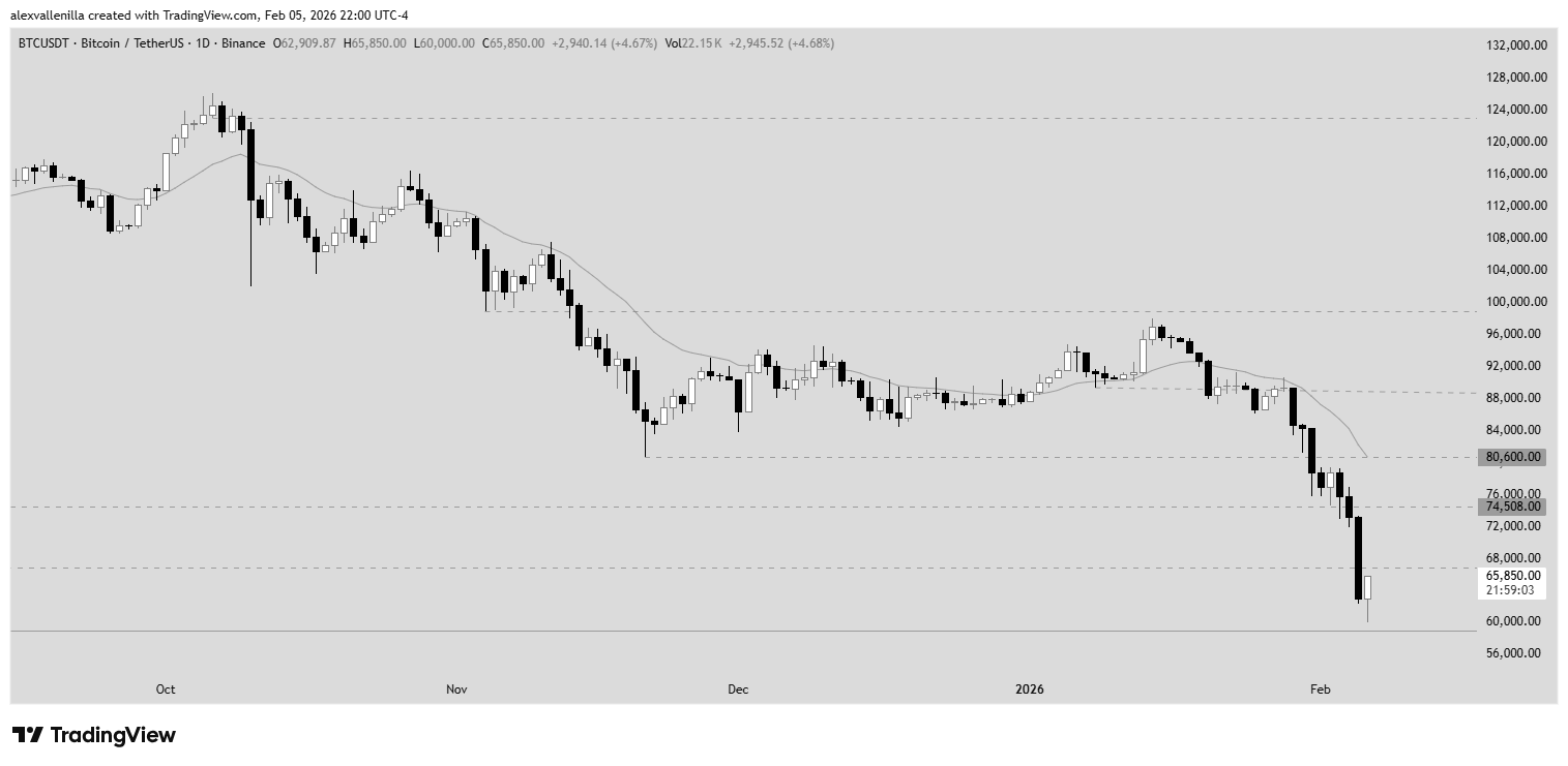 Bitcoin capitulación osos