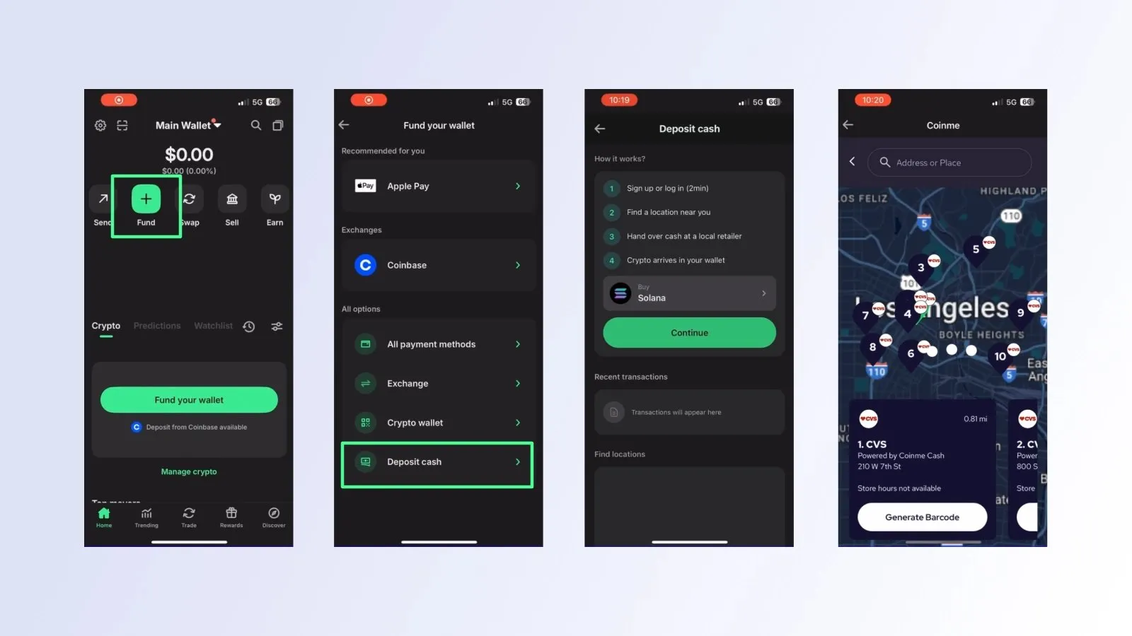 Trust wallet efectivo criptomonedas