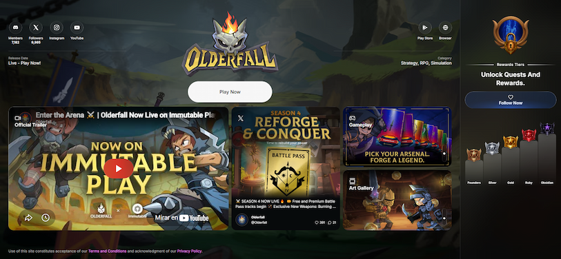  Immutable, Immutable zkEVM, Web3 gaming, Earthwise, Olderfall, bitcoin,