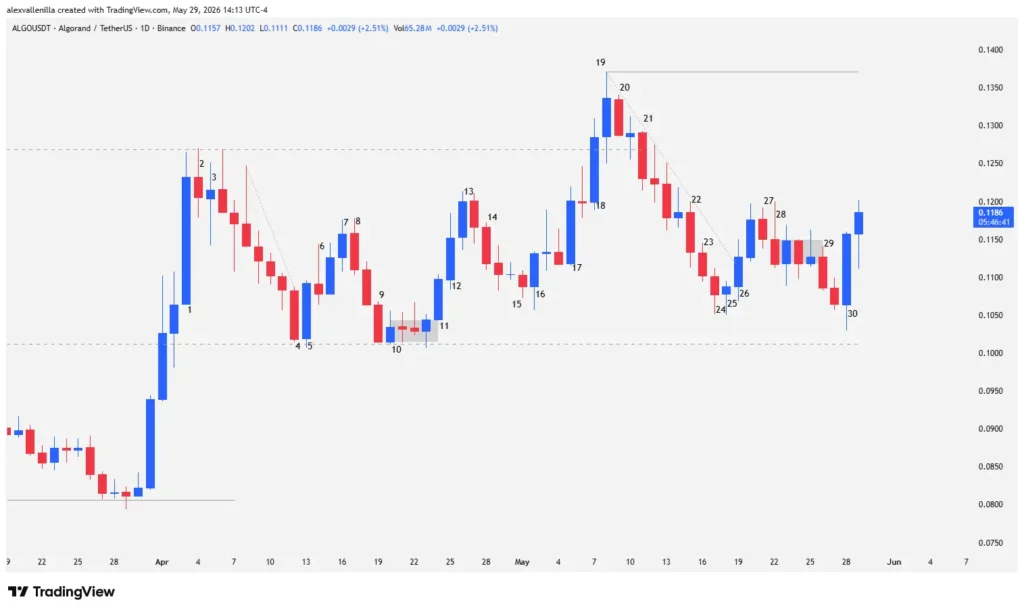 Algorand (ALGO) Struggles in Key Zone: Accumulation or Bear Trap?