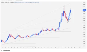 Venice Token, VVV, cryptocurrency technical analysis, broadening wedge, bullish breakout, crypto market, institutional volume, crypto all-time highs,