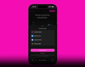 Uniswap interface showing the new wallet features and multi-chain portfolio management.