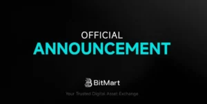 BitMart platform interface announcing the orderly cessation of operations and account closures.