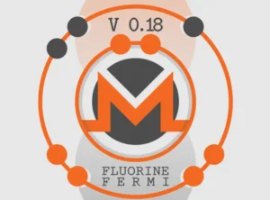 Screenshot of the Monero GUI 0.18.5.2 wallet interface running on a laptop.