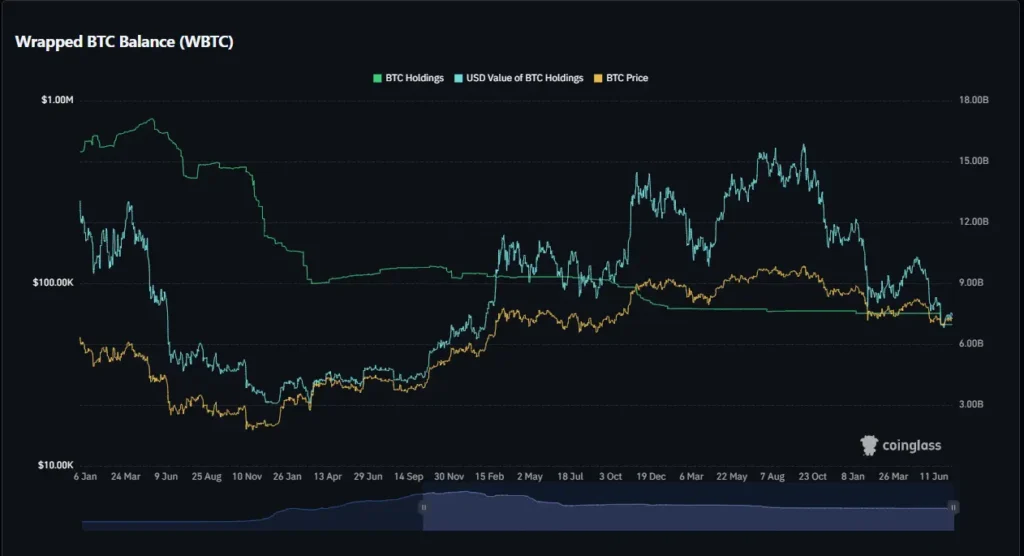 Capital Flight in DeFi? Wrapped Bitcoin (WBTC) Balance Drops as Ecosystem Seeks Liquidity